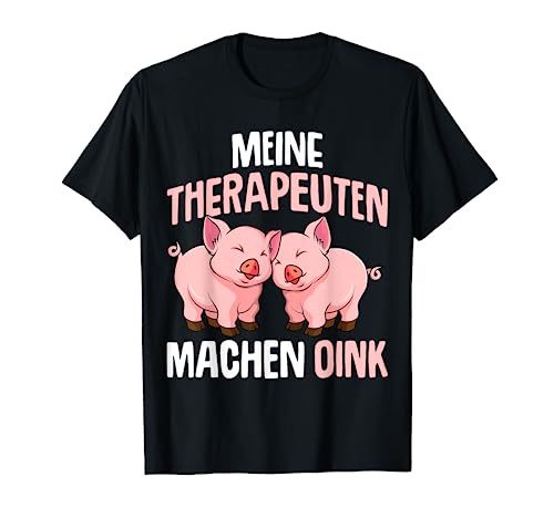 Schwein Damen Mädchen Kinder Schweinchen T-Shirt von Die Besten Schweine Flüsterer Geschenke