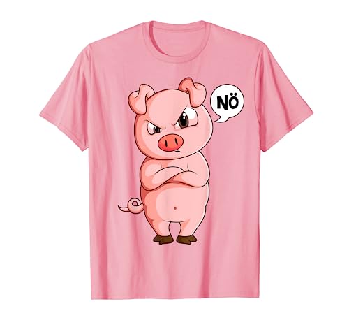 Schwein Nö Schweinchen Jungen Kinder Mädchen T-Shirt von Die Besten Schweine Flüsterer Geschenke