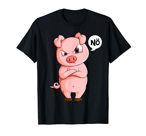 Schwein Nö Schweinchen Jungen Kinder Mädchen T-Shirt von Die Besten Schweine Flüsterer Geschenke