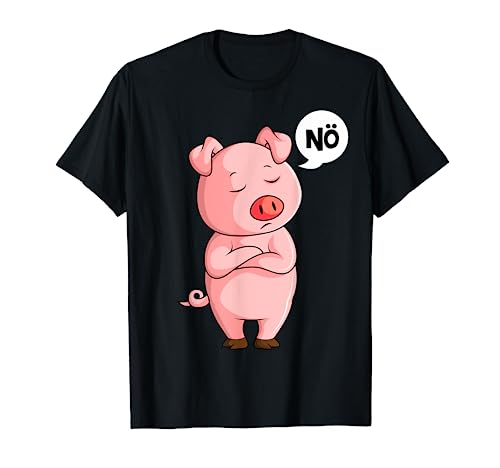 Schwein Nö Schweinchen Kinder Jungen Mädchen T-Shirt von Die Besten Schweine Flüsterer Geschenke