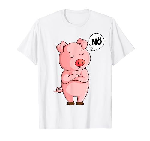Schwein Nö Schweinchen Kinder Jungen Mädchen T-Shirt von Die Besten Schweine Flüsterer Geschenke