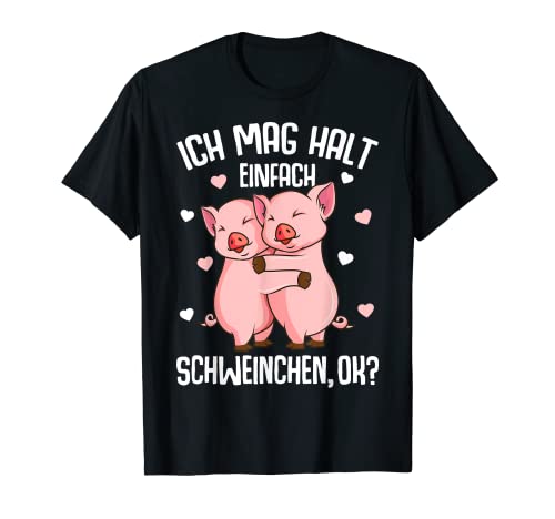 Schweine Ich mag halt Schweinchen Kinder Mädchen Schwein T-Shirt von Die Besten Schweine Flüsterer Geschenke