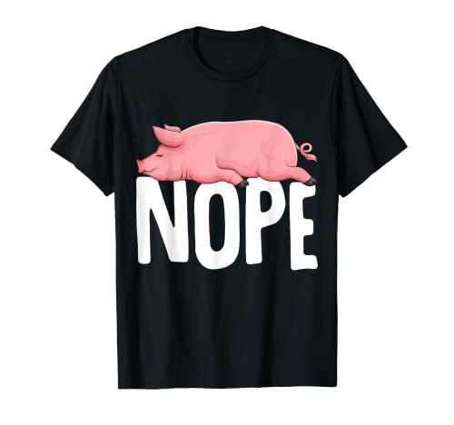 Schweine Nope Schweinchen Kinder Mädchen Schwein T-Shirt von Die Besten Schweine Flüsterer Geschenke