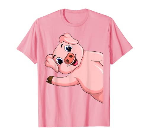 Schweine Schweinchen Kinder Mädchen Jungen Schwein T-Shirt von Die Besten Schweine Flüsterer Geschenke