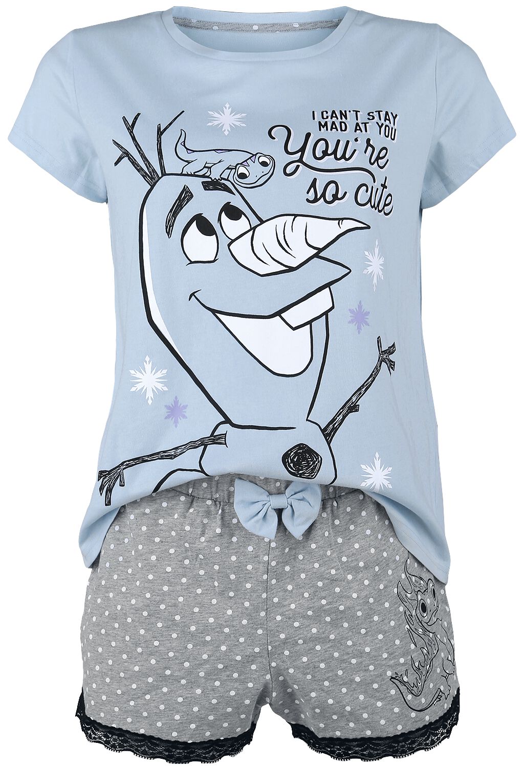 Die Eiskönigin - Disney Schlafanzug - Olaf - XS bis XXL - für Damen - Größe L - allover  - EMP exklusives Merchandise! von Die Eiskönigin