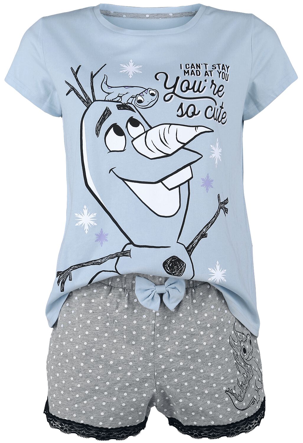 Die Eiskönigin - Disney Schlafanzug - Olaf - XS bis XXL - für Damen - Größe XS - allover  - EMP exklusives Merchandise! von Die Eiskönigin