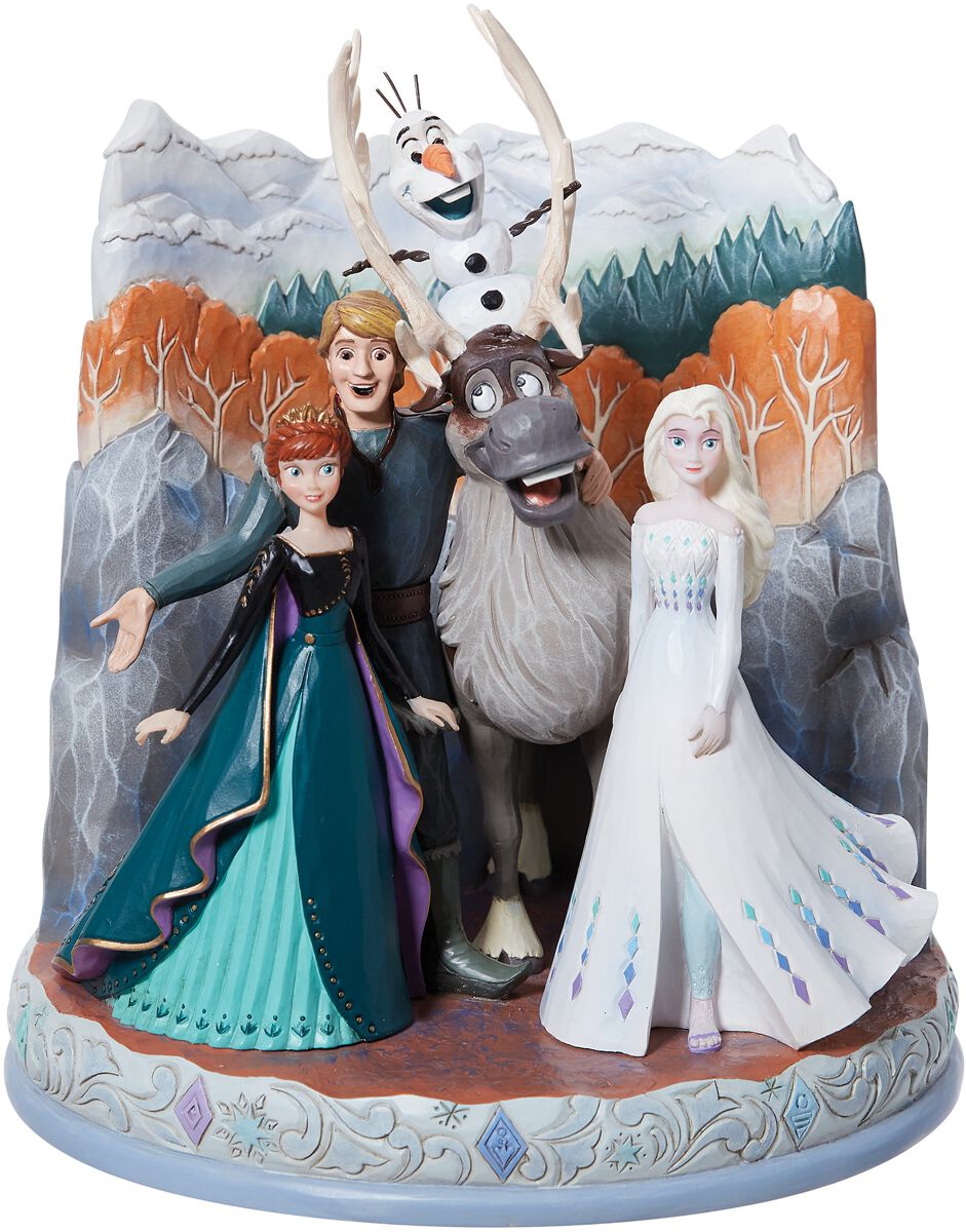 Die Eiskönigin - Disney Statue - Carved by Heart Collection - Connected Through Love - multicolor  - Lizenzierter Fanartikel von Die Eiskönigin
