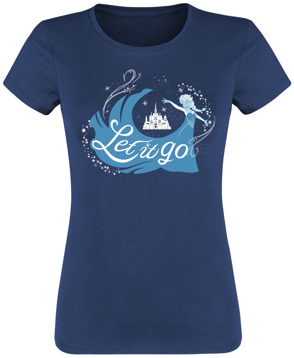 Die Eiskönigin - Disney T-Shirt - Elsa - Let It Go - S bis XXL - für Damen - Größe S - blau  - EMP exklusives Merchandise! von Die Eiskönigin