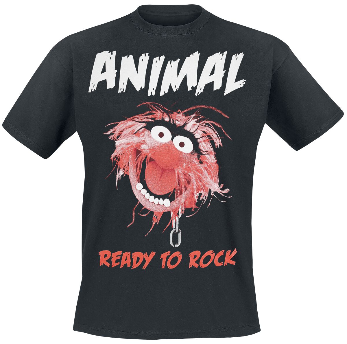 Die Muppets Animal - Ready To Rock T-Shirt schwarz in M von Die Muppets