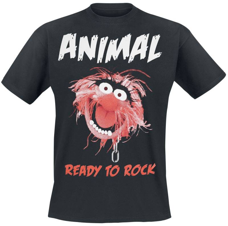 Die Muppets Animal - Ready To Rock T-Shirt schwarz in XL von Die Muppets