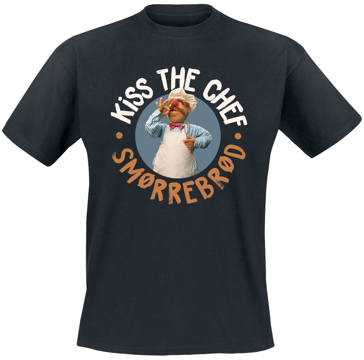 Die Muppets Kiss The Chef - Smorrebrod T-Shirt schwarz in 3XL von Die Muppets