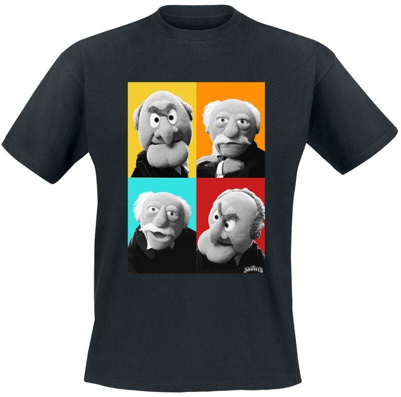 Die Muppets Waldorf & Statler T-Shirt schwarz in L von Die Muppets