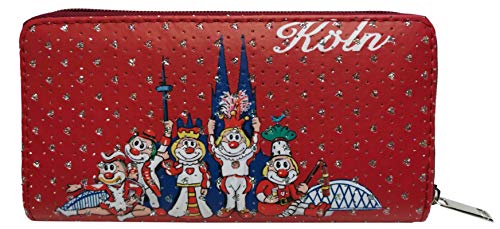 Die Schmitzens Geldbörse Skyline (rot, 19x10cm) von Die Schmitzens
