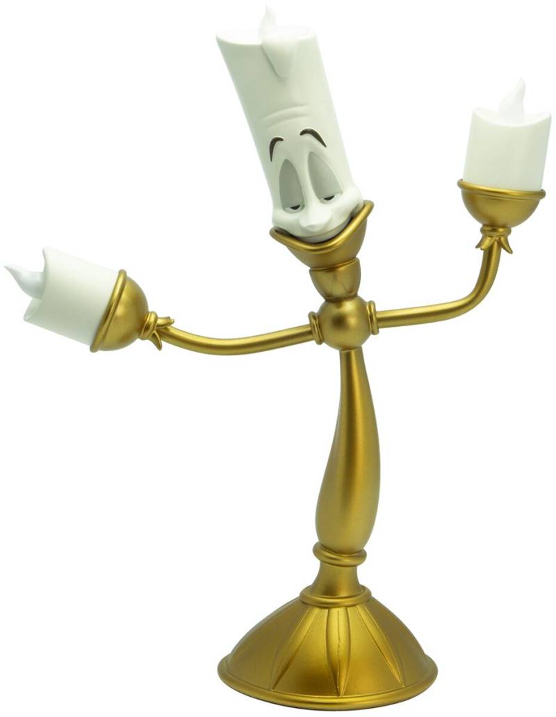Die Schöne und das Biest - Beauty and the Beast - Disney Lampe - Lumière Lampe - goldfarben  - Lizenzierter Fanartikel von Die Schöne und das Biest