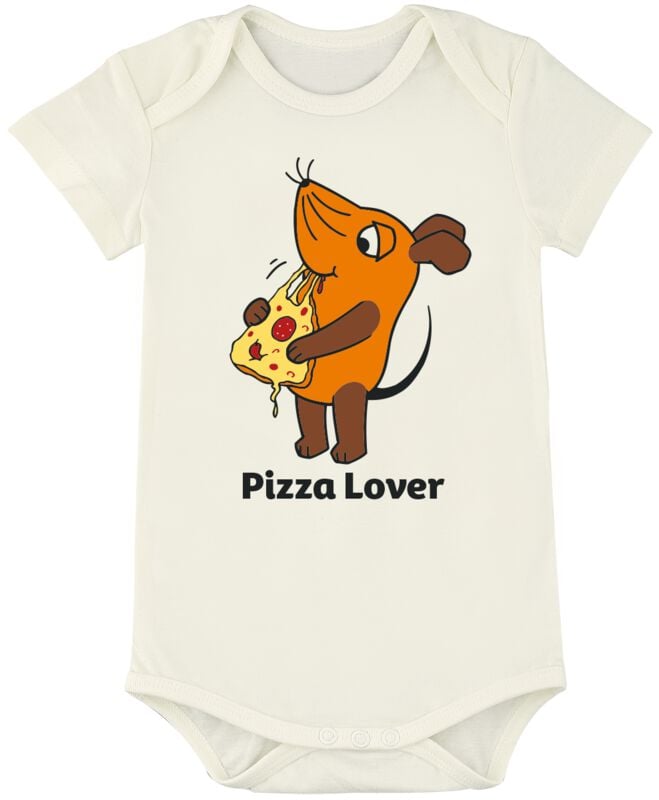 Die Sendung mit der Maus Die Maus - Future Pizza Lover Body weiß in 50/56 von Die Sendung mit der Maus