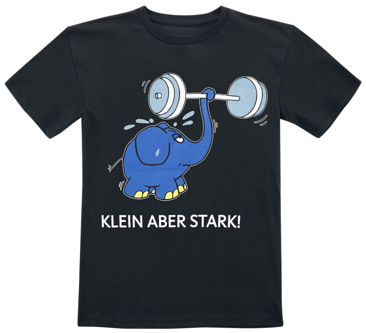 Die Sendung mit der Maus Kids - Klein aber stark - Elefant T-Shirt schwarz in 98 von Die Sendung mit der Maus