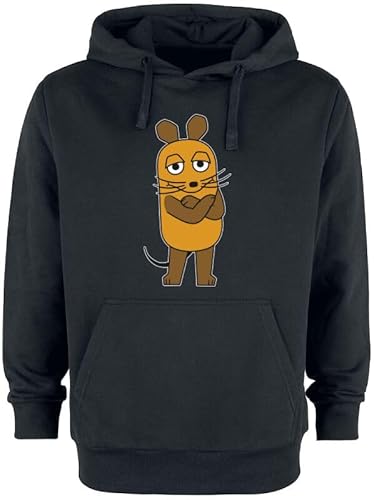 Die Sendung mit der Maus Maus Männer Kapuzenpullover schwarz XXL von Die Sendung mit der Maus