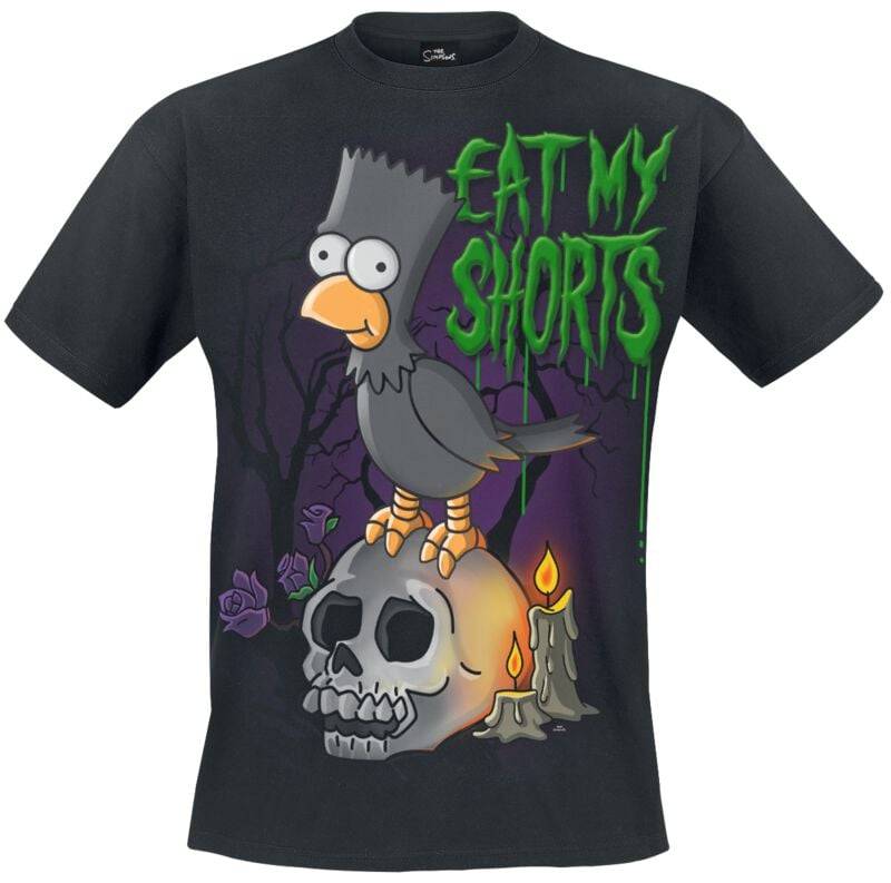 Die Simpsons Bart Raven T-Shirt schwarz in L von Die Simpsons