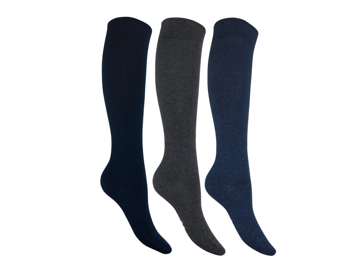 Die Sockenbude Kniestrümpfe RS-Strumpf JEANS (Bund, 6-Paar, mit weichem Komfortbund) extra Garnqualität von Die Sockenbude