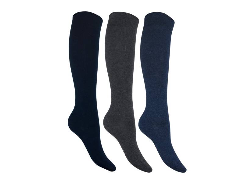 Die Sockenbude Kniestrümpfe RS-Strumpf JEANS (Bund, 6-Paar, mit weichem Komfortbund) extra Garnqualität von Die Sockenbude