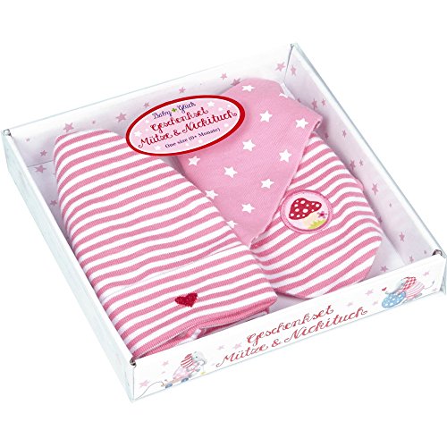 Spiegelburg 13974 Geschenkset Mütze + Nickituch BabyGlück, rosa (one size) von Die Spiegelburg