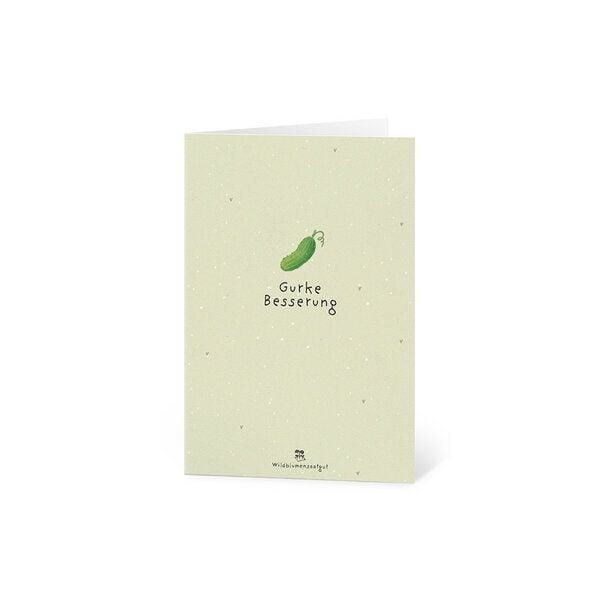 Die Stadtgärtner Grußkarte mit Saatpapier und Umschlag I Lustige Karte zur Genesung & als Aufmunterung I Saatpapier enthält hochwertige Wildblumen-Samen von Die Stadtgärtner