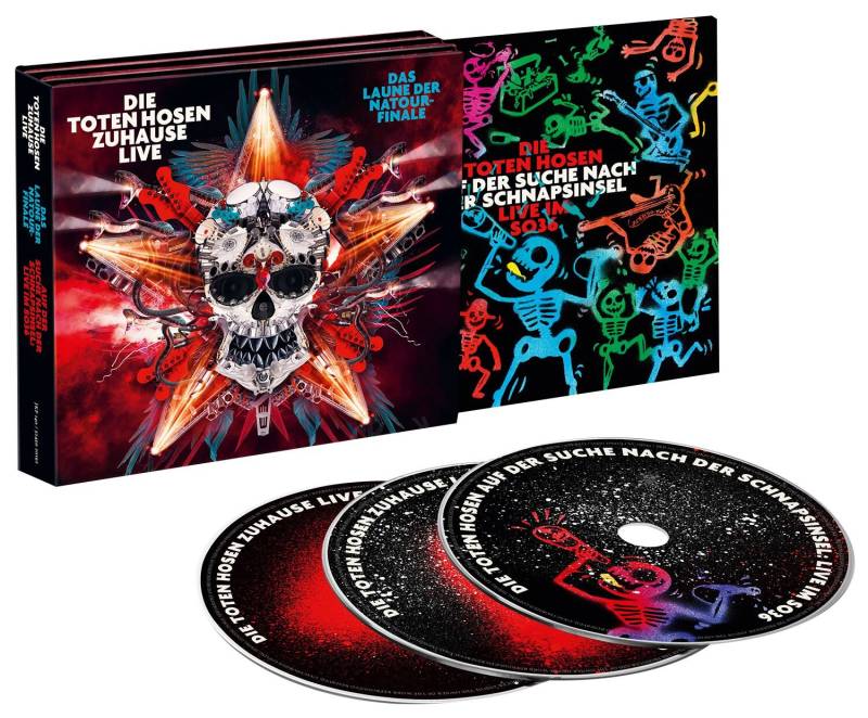 Zuhause Live: Das Laune der Natour-Finale plus Auf der Suche nach der Schnapsinsel: Live im SO36 von Die Toten Hosen - 3-CD (Deluxe Edition, Digipak) von Die Toten Hosen
