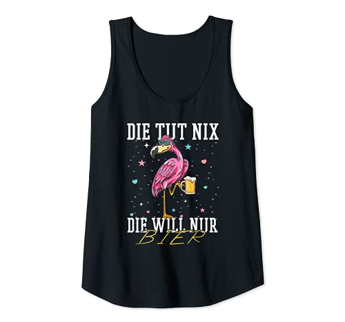 Damen Die Tut Nix Die Will Nur Bier Flamingo Alkohol Party Saufen Tank Top von Die Tut Nix Die Will Nur Bier - Flamingo Geschenke
