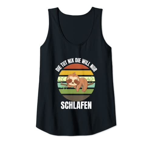 Damen Die Tut Nix Die Will Nur Schlafen - Lustiges Langschläferin Tank Top Damen Die Tut Nix Die Will Nur Schlafen - Lustiges Langschläferin Tank Top von Die Tut Nix Die Will Nur Schlafen SHOP