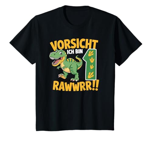 Kinder 1 Jahre Dinosaurier Dino 1 Geburtstag ich Bin 1 Junge T-Shirt von Die besten Dinosaurier Geburtstagsshirt Geschenke