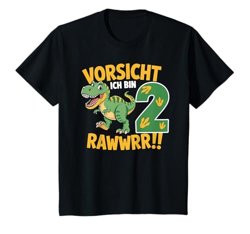 Kinder 2 Jahre Dinosaurier Dino 2 Geburtstag ich Bin 2 Junge T-Shirt von Die besten Dinosaurier Geburtstagsshirt Geschenke