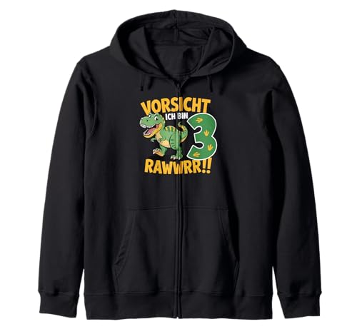 Kinder 3 Jahre Dinosaurier Dino 3 Geburtstag ich Bin 3 Junge Kapuzenjacke von Die besten Dinosaurier Geburtstagsshirt Geschenke