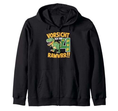 Kinder 4 Jahre Dinosaurier Dino 4 Geburtstag ich Bin 4 Junge Kapuzenjacke von Die besten Dinosaurier Geburtstagsshirt Geschenke