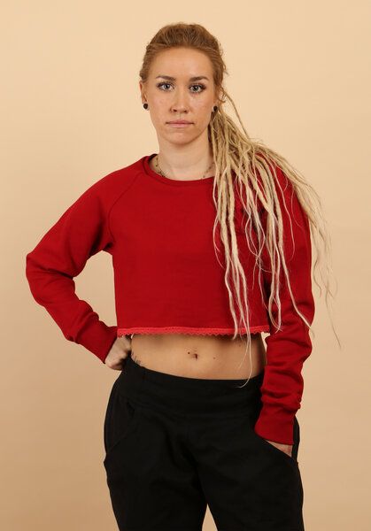 Die rote Zora Damen Kurzsweater aus Bio-Baumwolle von Die rote Zora