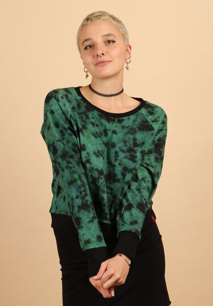 Die rote Zora Sweater Jadegrün in zwei Längen von Die rote Zora