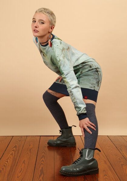 Die rote Zora Sweatkleid mit Taschen von Die rote Zora