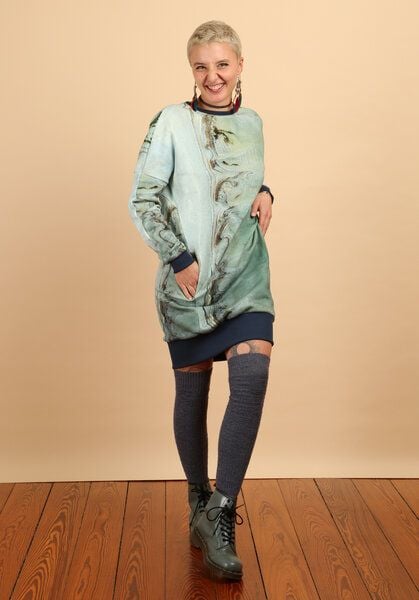 Die rote Zora Sweatkleid mit Taschen von Die rote Zora