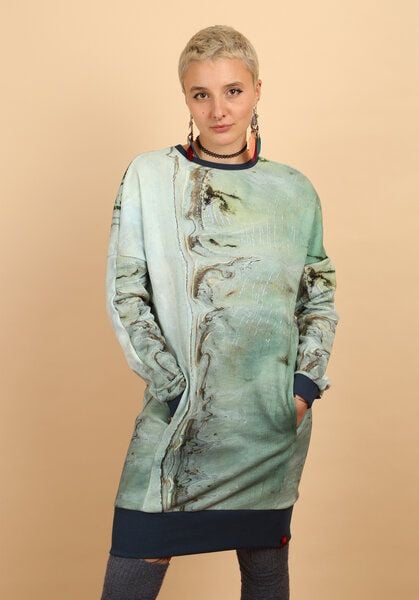 Die rote Zora Sweatkleid mit Taschen von Die rote Zora