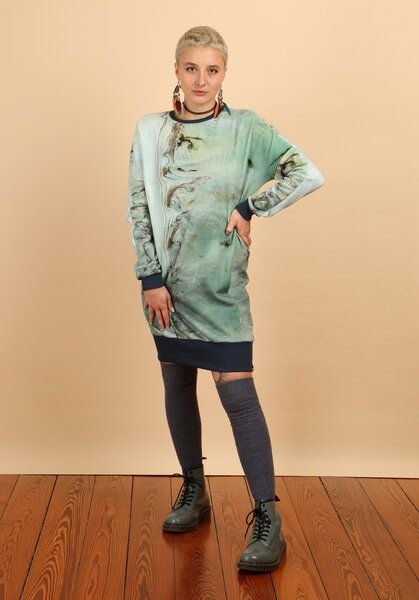 Die rote Zora Sweatkleid mit Taschen von Die rote Zora