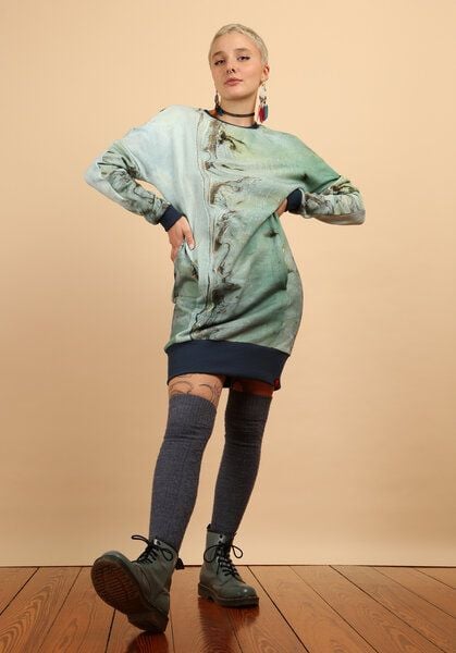 Die rote Zora Sweatkleid mit Taschen von Die rote Zora