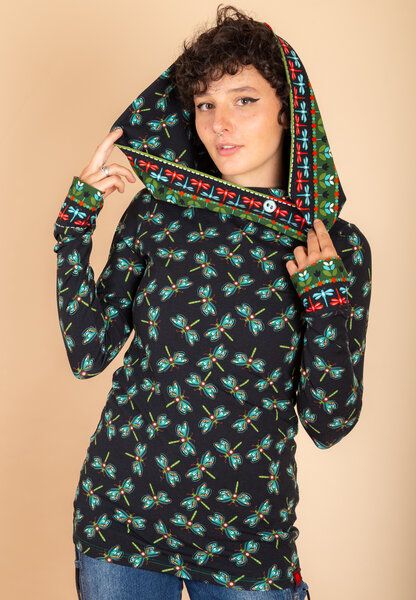 Die rote Zora Zora Hoodie mit Muster von Die rote Zora