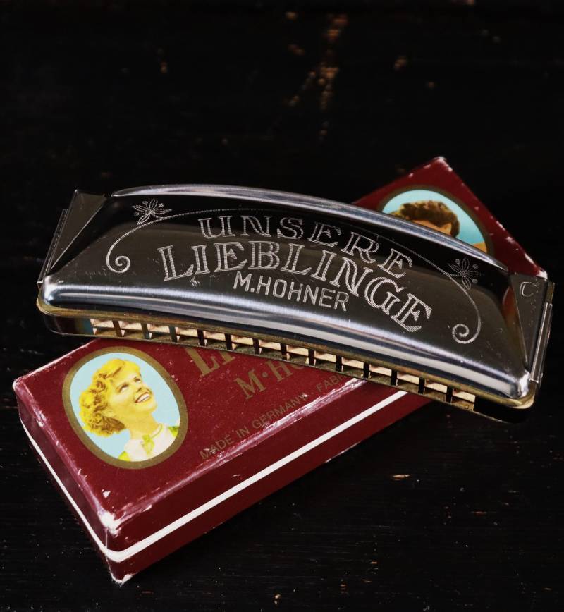 Alte M. Hohner Mundharmonika Model Unsere Lieblinge 6196 C 28 Stimmen Ovp #b von DieAufraeumerDE