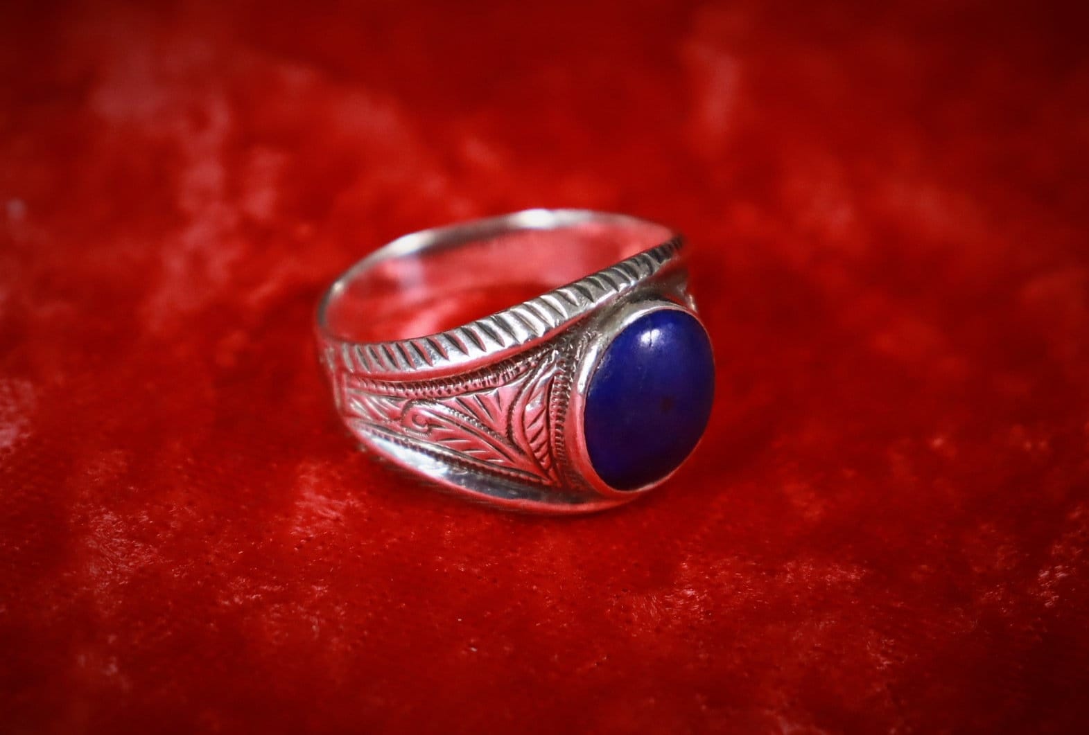 Schöner 925 Silber Silberring M. Achat/Fein Verziert Handarbeit Gr. 57 #y2 von DieAufraeumerDE