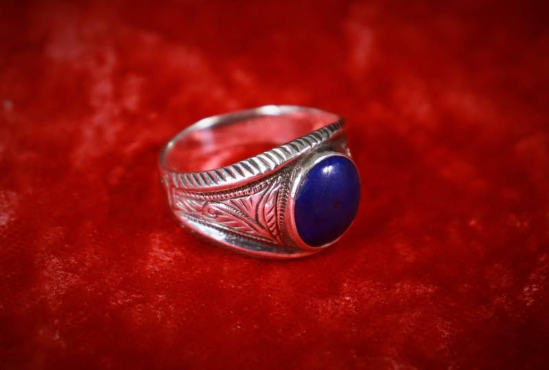 Schöner 925 Silber Silberring M. Achat/Fein Verziert Handarbeit Gr. 57 #y2 von DieAufraeumerDE