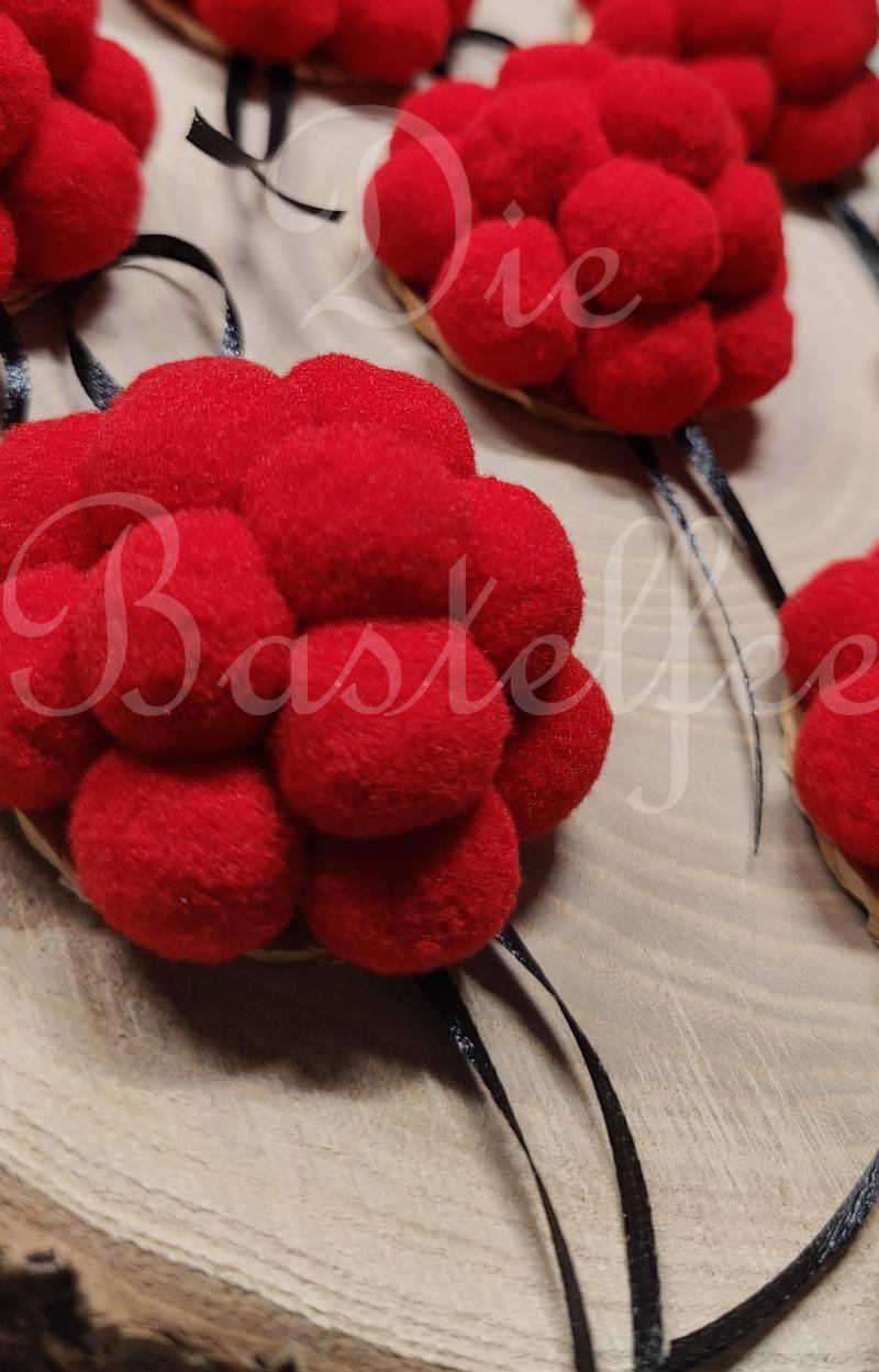 Mini Bollenhut Rot von DieBastelfee2018