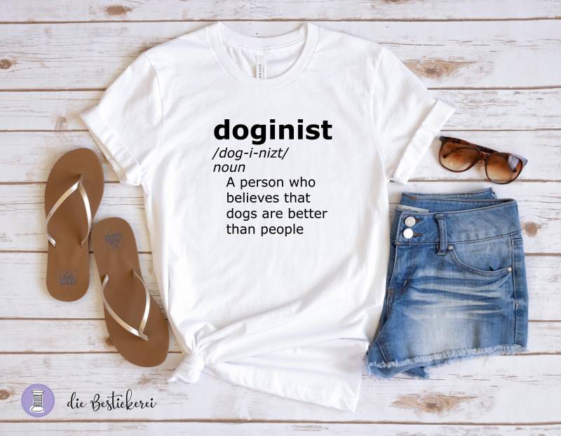 Damen Bio T-Shirt "Doginist" von DieBestickerei