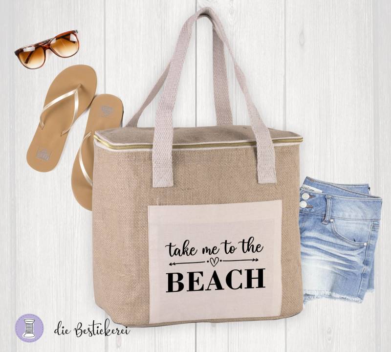 Kühltasche | Strandtasche Jutetasche |Junggesellinnen Abschied Brautparty von DieBestickerei