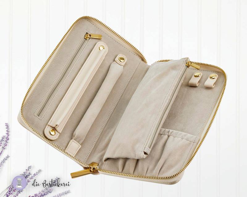 Schmucketui | Personalisiertes Reisetui Für Schmuck Schmucktasche Mit Namen von DieBestickerei