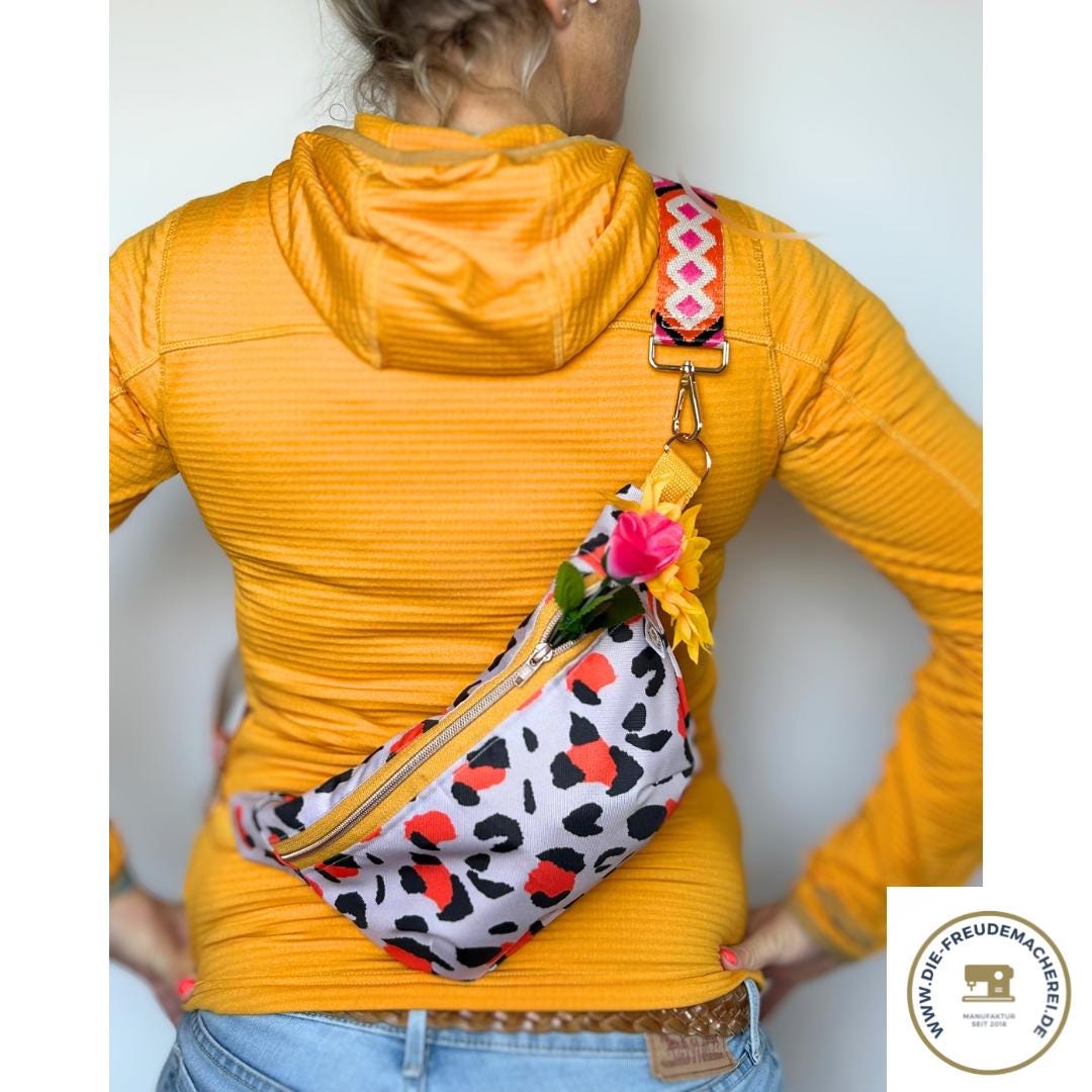 Bauchtasche Sonnenschein, Tasche, Crossbody Bag, Damen, Gürteltasche, Handtasche, Wimmal, Boho von DieFreudemacherei