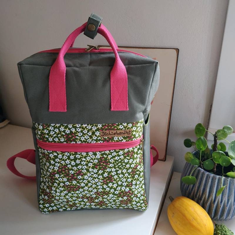 Rucksack, Backpack, Daypack, Aus Canvas Mit Handgriffen - Auf Wunsch Gerne Als Rucksack-Tasche, 2 Tragevarianten, | Damen von DieLiebenaeht